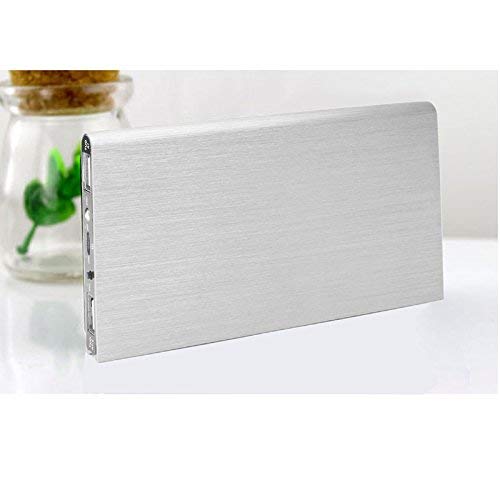 YOUNGFLY 15000mAh Portable Supply Slim Thin Dual USB Power Bank Battery for Cell Phone Silver