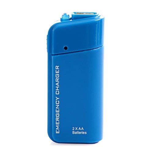 SODIAL(R) USB Emergency Battery Charger Flashlight for Cellphone iPhone iPod - Blue