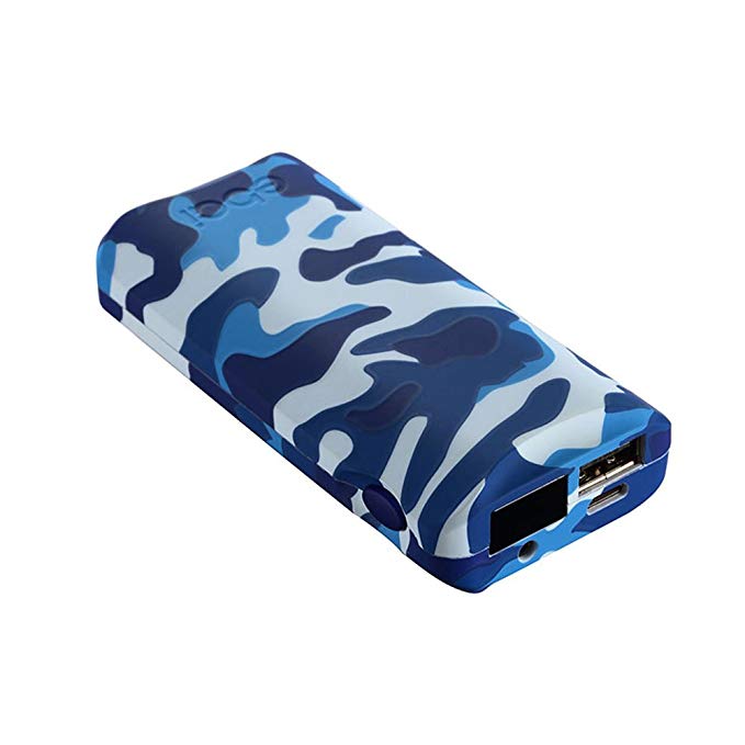 ebai EVA 5600 mAh Camouflage Blue Mobile Phone Charger Compatible Power Bank with 5V--2.1A Output Universal Outdoor External Battery Backup USB Charger
