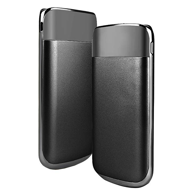 Phoneix 12000mAh Dual USB Power Bank LCD LED Mobile Phone External Battery Charger Black