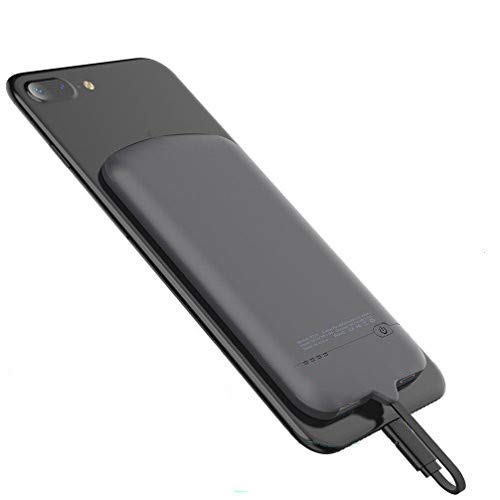 Wisfruit Ultra Slim Power Bank Charger 4000mAh Portable External Battery Pack with Built-in Type C Cable Mini Backup Power case, Charging for Samsung Galaxy S6/S7 Note8 HTC LG G5 G6