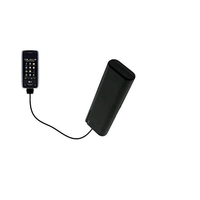 Gomadic Portable AA Battery Pack designed for the LG Voyager - Powered by 4 X AA Batteries to provide Emergency charge. Built using TipExchange Technology