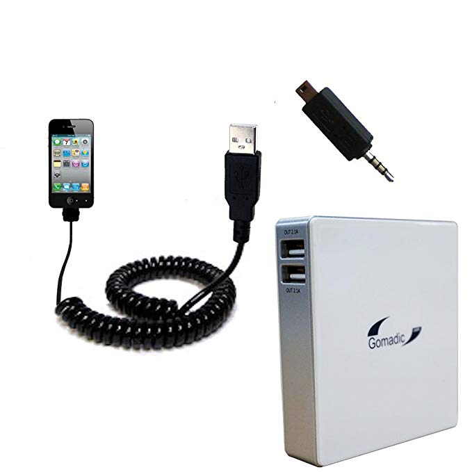 Gomadic High Capacity Rechargeable External Battery Pack suitable for the Apple iPhone 4S