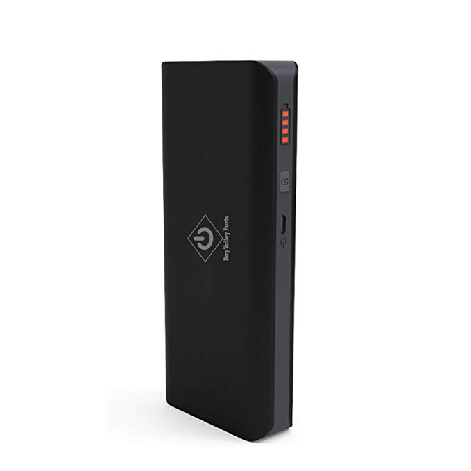 Bay Valley Parts10000mAh 1-Port (2.1A Output) Fast Portable Charger External Battery Power Bank with Bluetooth Speaker Google Glass Most Smart Phones and 5V Tablets Media Players (Black)