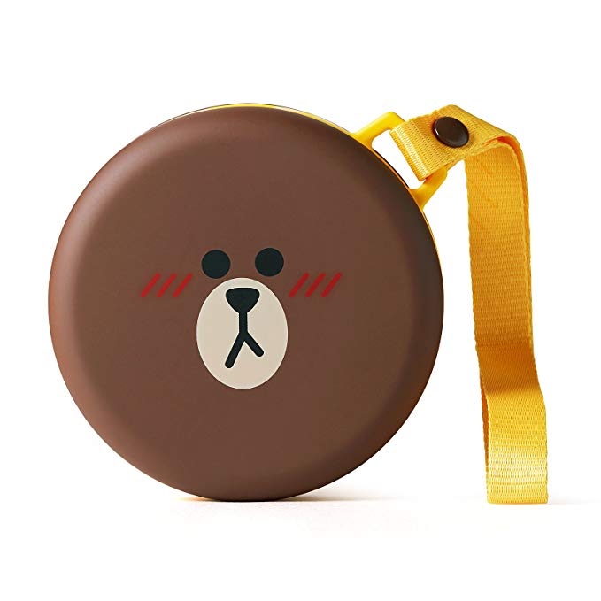 LINE FRIENDS Brown Macaron External Battery Charger One Size Brown