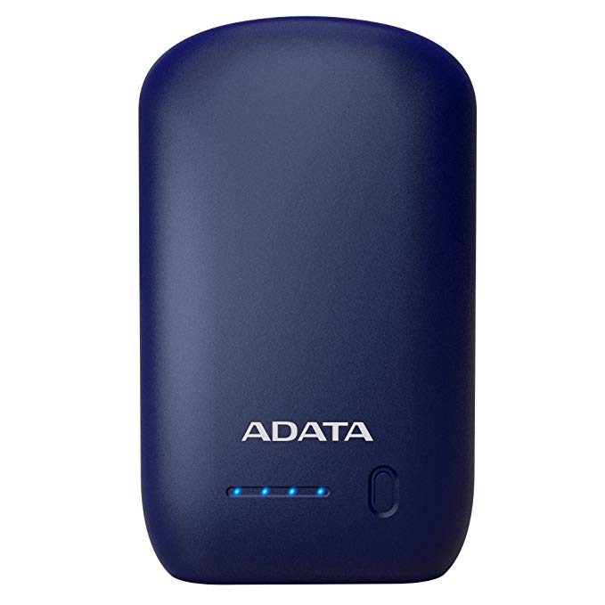 ADATA P10050 10050mAh Vivid Color Dual Output Fast Charging Power Bank with Flashlight Function- Dark Blue (AP10050-DUSB-5V-CDB)
