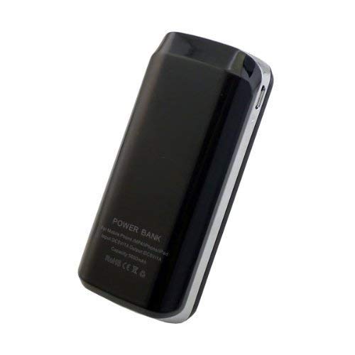 BOLD 5600 mAh Mobile Universal Portable Power Bank External Battery Pack Charger W/ Flashlight (Black)