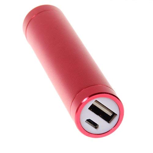 GROUPBUYLINK Round 2600mAh USB Universal External Battery Charger Power Bank Stick Color Red