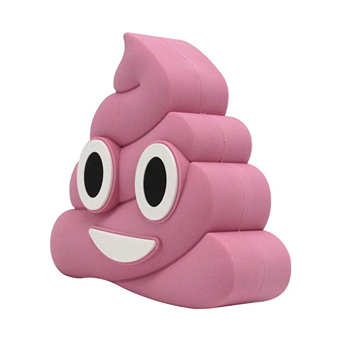 Pink Poops Emoji Cartoon Cute Funny PVC External Battery Portable Charger 2600mah Power Bank for iPhone 7 Plus 6 6S Plus 5S 5C 4S Samsung Galaxy S7 S6 Edge S5 …