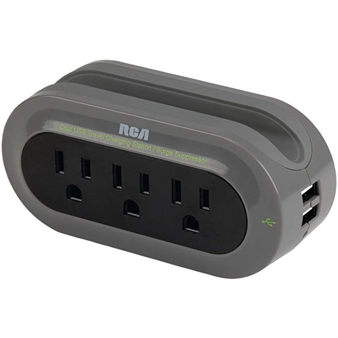RCA Portable Charger for USB Smartphones - Retail Packaging - Black