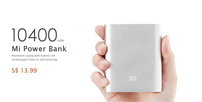 MI 10400mAh External Battery (Power Bank, Portable Charger) with Premium Aluminum Alloy Surface - Compatible with iPhone 5S, iPad Air, Samsung Galaxy S4, Note 3, HTC One, Nokia Lumia, LG Nexus 5, Blackberry-Silver