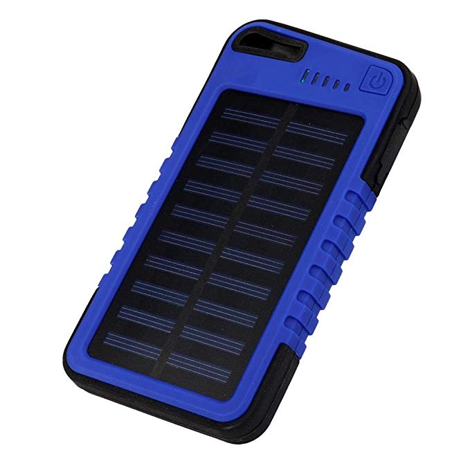 Mchoice 20000 mah Dual-USB Waterproof Solar Power Bank Battery Charger for Cell Phone