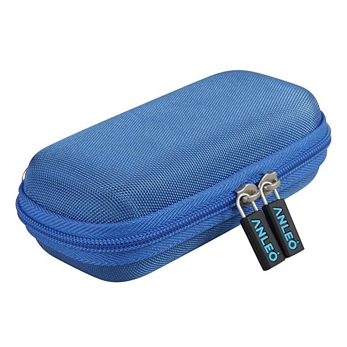 Anleo Hard Travel Case for fits Anker Astro E1 5200mAh / 6700mAh Candy bar-Sized Ultra Compact Portable Charger External Battery Power Bank (Blue)