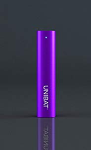 UNIBAT® PowerShake® 2600mAh Universal Battery USB Charger (Glossy Purple)