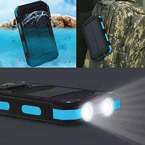 Waterproof 500000mAh Dual USB Portable Solar Battery Charger Solar Power Bank KB